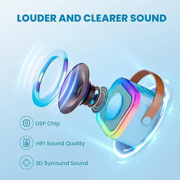 Rechargeable Wireless Speaker And Mic