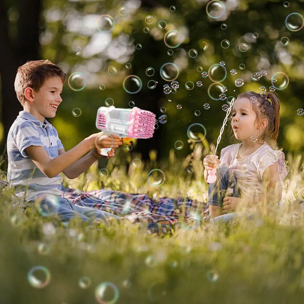 Bubble Machine for kids with 2 Nozzel